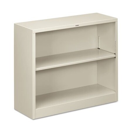 Hon HON, Metal Bookcase, Two-Shelf, 34-1/2w X 12-5/8d X 29h, Light Gray S30ABCQ